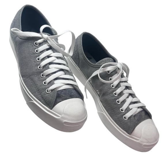 Gray Converse Jack Purcell sneakers — Carefully Chosen ❤️ Size W 11/M 9.5 - Picture 7 of 10